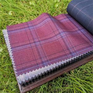 70%WOOL Yard Dyed Check Plaid business suit fabric