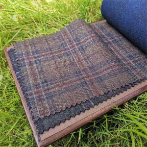 70%WOOL Yard Dyed Check Plaid business suit fabric